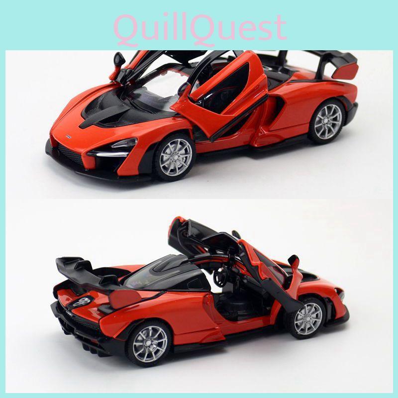 Alloy Mclaren Senna Car Model 132 Scale Supercar With Lights Sound For Kids