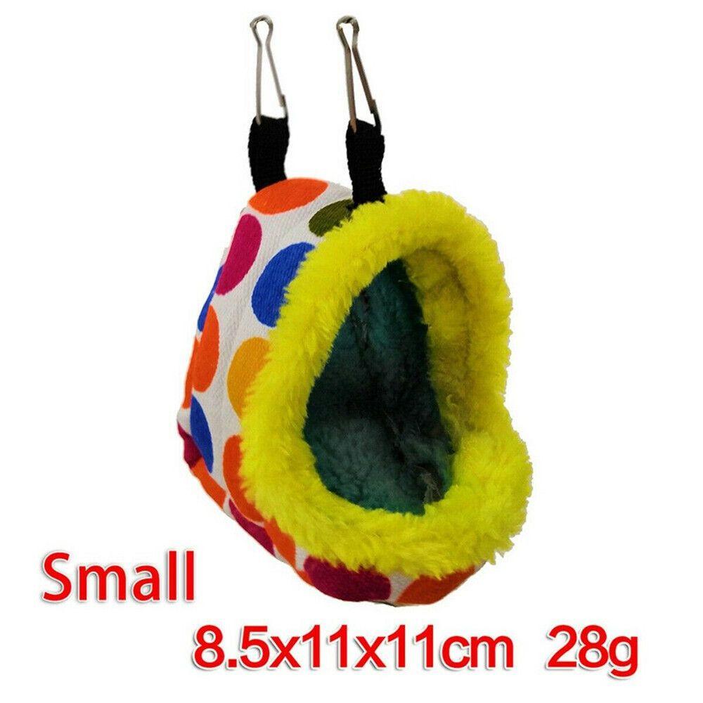 

Plush Warm Thick Parrot Tent Bird Nest Cage Hamster Sleep Bag Pet Hammock Small