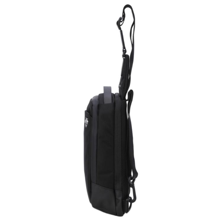 New DESCENTE Nylon Sling Bag Medium Men's Black SQ323UBG72