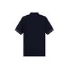 Emporio Armani Solid Color Half Button Eagle Logo Embroidered Cotton Short Sleeve Polo Shirt Men Polo Shirts Navy-Blue 3R1F67-1JCYZ-09K1