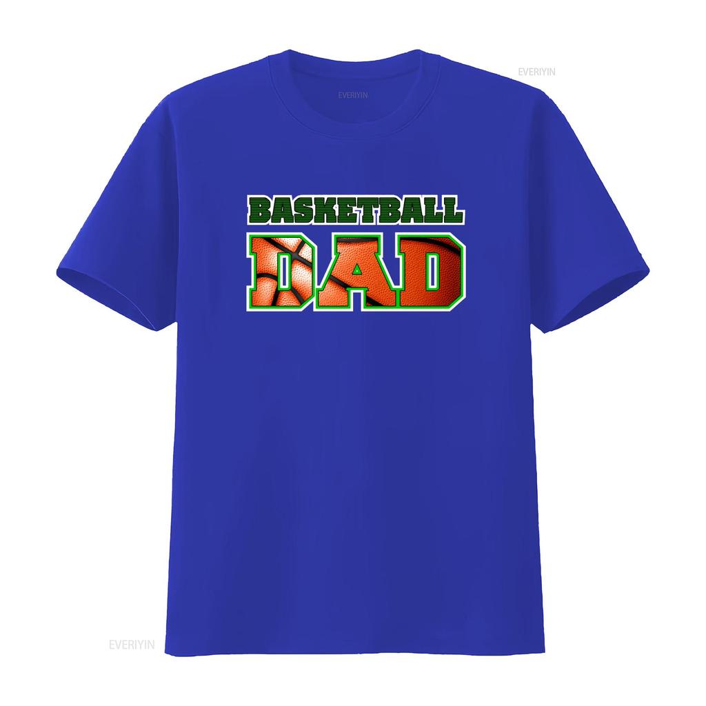 Basketball Dad Unisexs Big Tall T Shirt Unique Print For Sports Loving Dads Vintage Stretched Stylish Casual Graphic