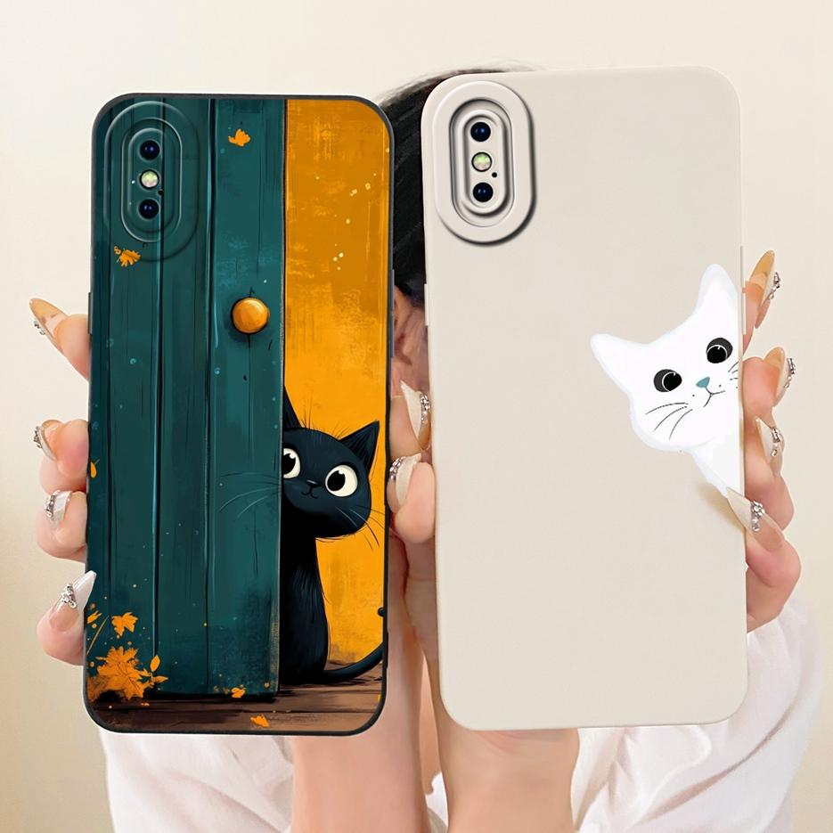 For Apple iPhone X XR XS Max Case Cute Cat Duck Cartoon Cover Soft TPU Phone Case For iPhone XS Max iPhoneX iPhoneXR Fundas Bags