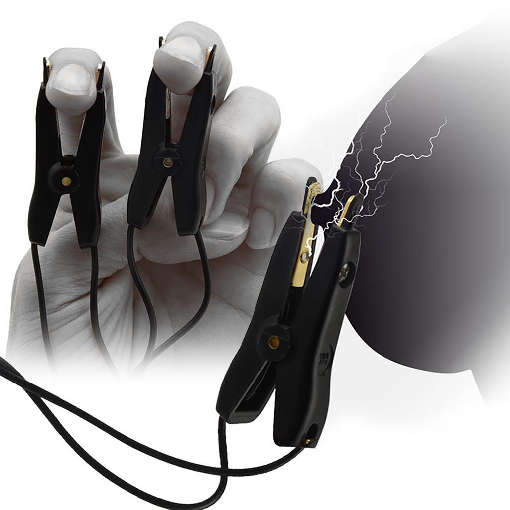Yemax Electric Shock Nipple Clips Pulse Sensation Pads Adult Toys for Women Nipple Attack Adult Goods for Men Nipple Development Nipple Torture Adult