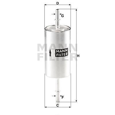 MANN FILTER Filtre à essence WK512/1