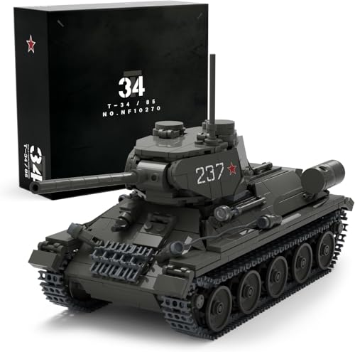 

Nifeliz T34/85 Tank Building Blocks, Military Model Kit for Adults, Ideal for Office Display, Interior Decor, and as a Birthday Gift for Military Enth