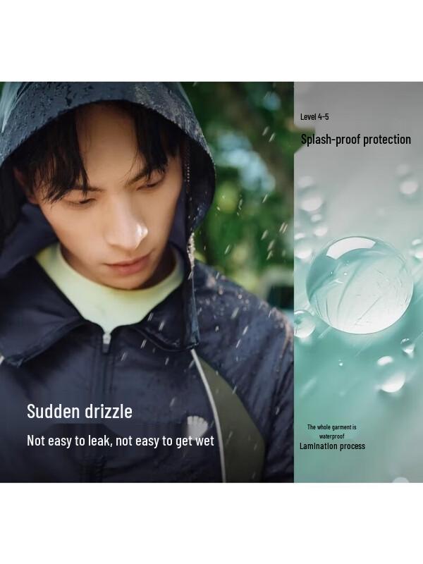 Beneunder Men's Lightweight Water-Repellent Sun Protection Running Jacket