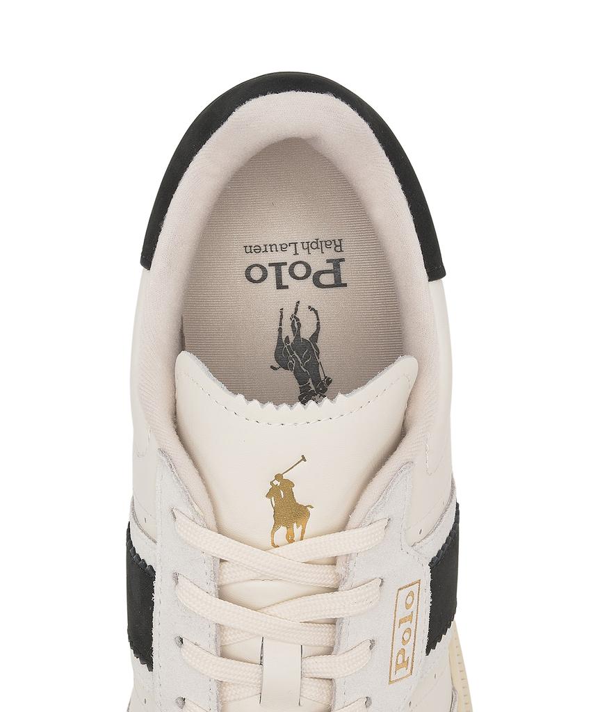 Polo Ralph Lauren Heritage Aera Leather Suede Sneakers - White