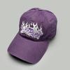 American Retro Letter Flame Embroidery Simple Baseball Hats New Men Women Sunshade Personal Versatile Fashion Ins Peaked Caps
