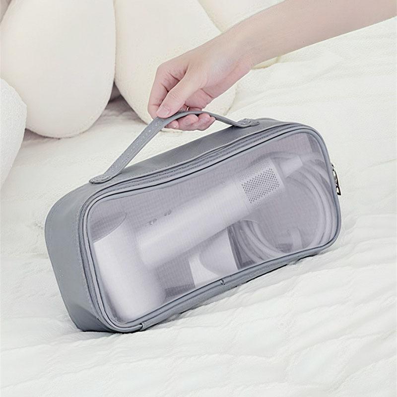 BEPAN Bolsa de Viagem para Secador de Cabelo Grande Capacidade Estojo para Modelador de Cachos Ferro Alisador Fechamento com Zíper Organizador de Ferramentas de Cabeleireiro