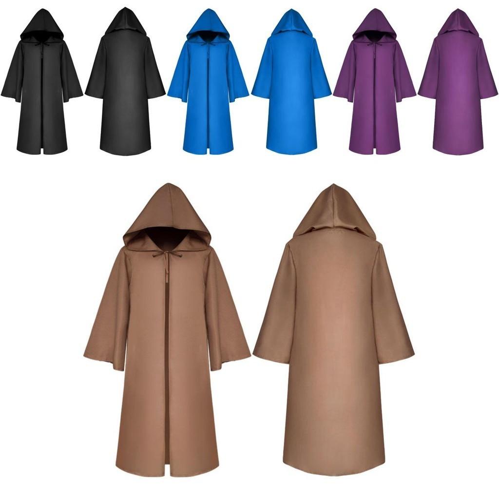 Premium Quality Star Wars Jedi Warrior Hooded Cloak Cape Robe For Cosplay Events