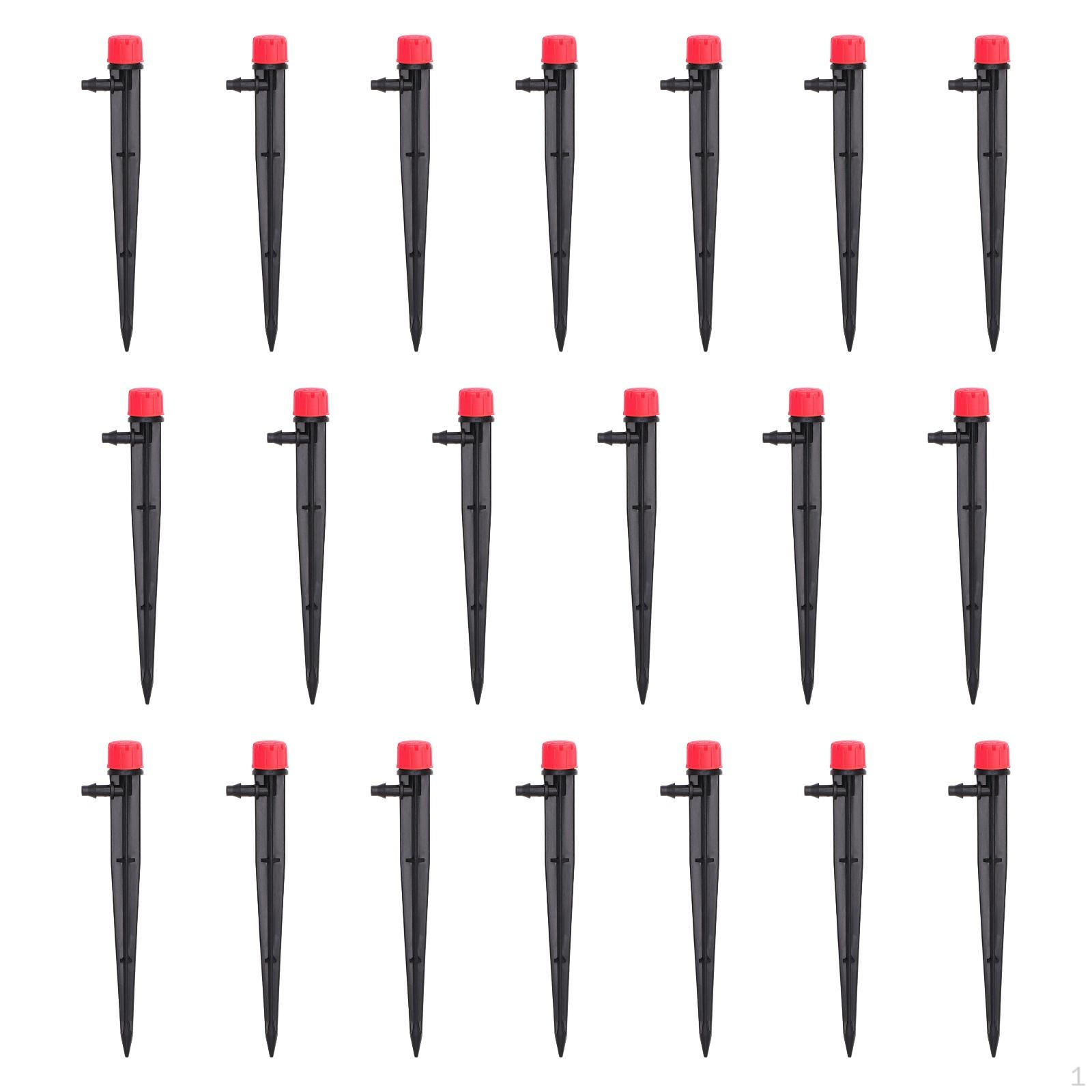 

20 шт. капельницы для полива с потоком воды, легкий микрораспылитель красный