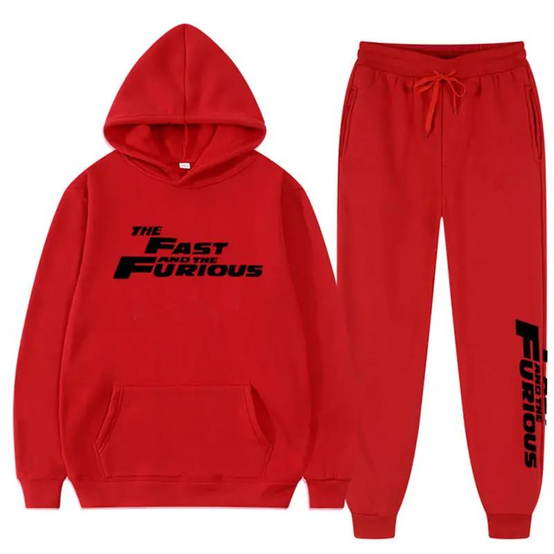 

Новый комплект с капюшоном, одежда, спортивная одежда, модный брендовый пуловер с буквенным принтом, спортивный костюм, комплект из 2 предметов для женщин L