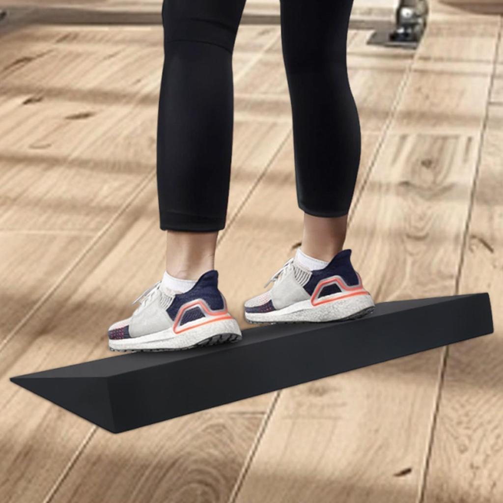 Yoga-Keilblock Wadenstrecker Kniebeugen-Keilblock Schrägbrett für Wadenstreckungen Gewichtheben und Regenerations Training