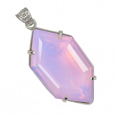 Opal Pendant Multicolor Fancy 107.5 Ct 925 Sterling Silver for Him October Birthday Birthstone