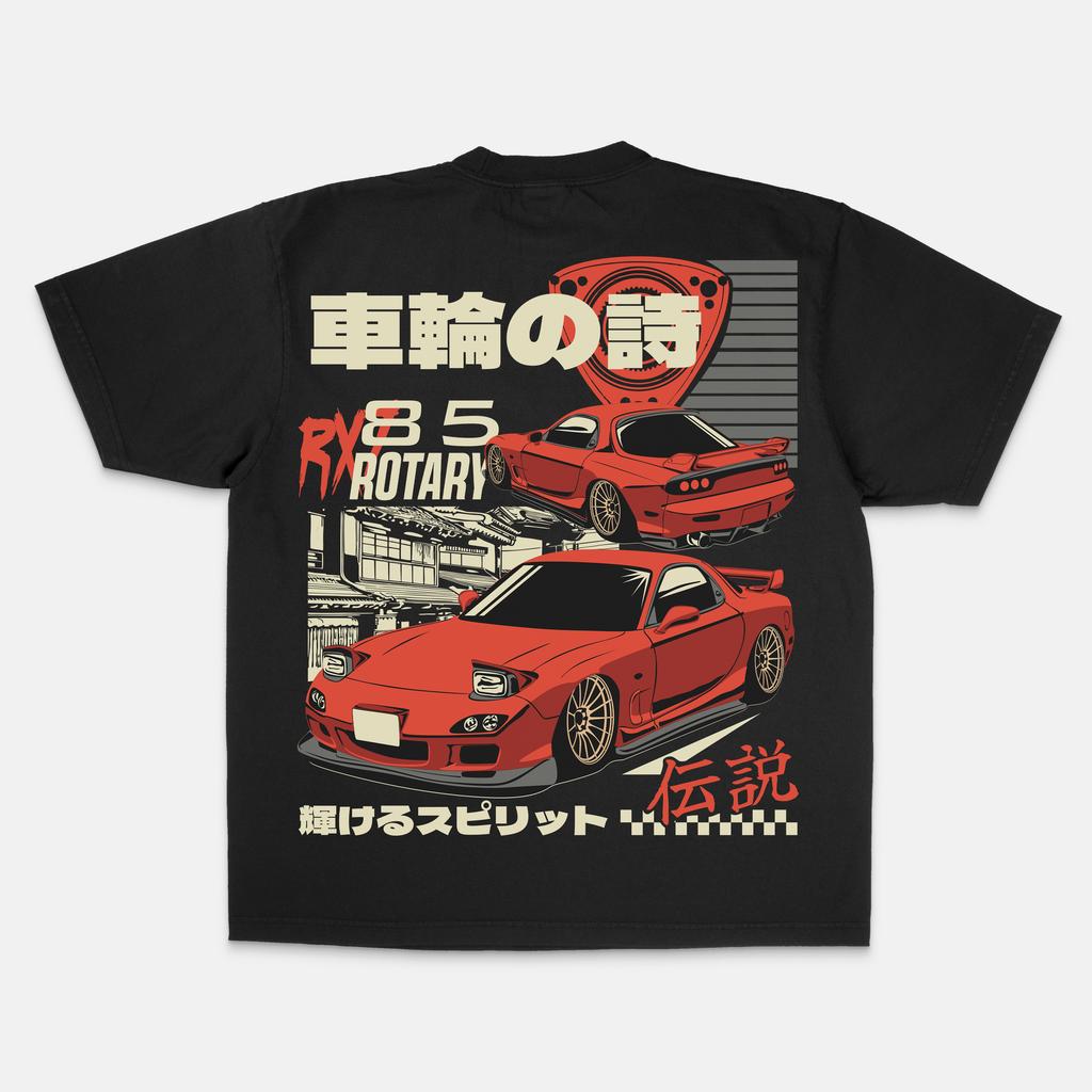 T-Shirt Men's Summer Casual Cotton Oversized Y2k Harajuku T-shirt Hip Hop Retro Print Car Mazda Short Sleeves Man's Woman's Tees