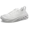 Echo Round Toe Lace-up Wear-resistant Low-top Lifestyle Casual Shoes Unisex White