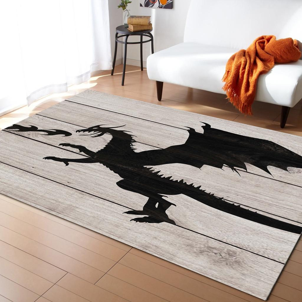 Cartoon Dragon Pattern Carpet Home Bedroom Living Room Non Slip Rug Kitchen Floor Door Mat Carpets for Living Room Outdoor Rugs