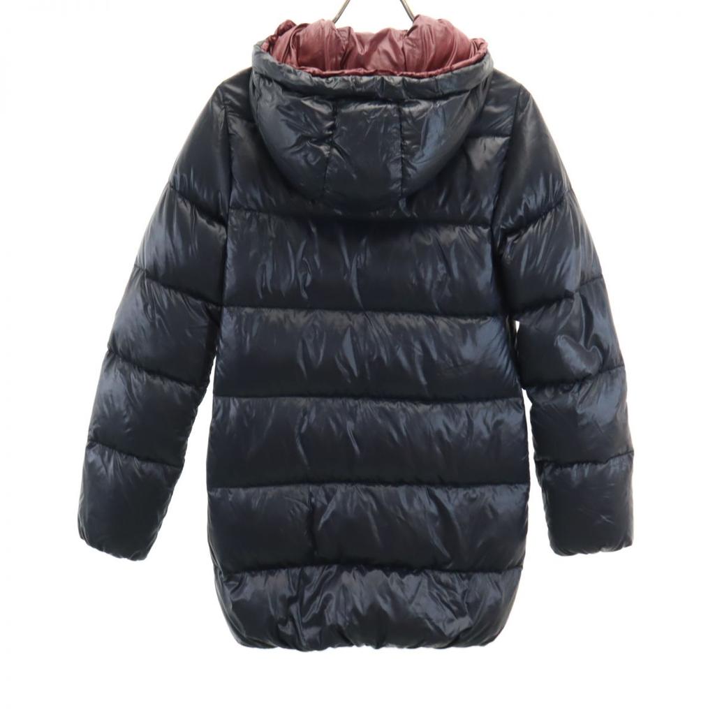 DUVETICA Long Sleeve Down Jacket 38 Navy System Women Used