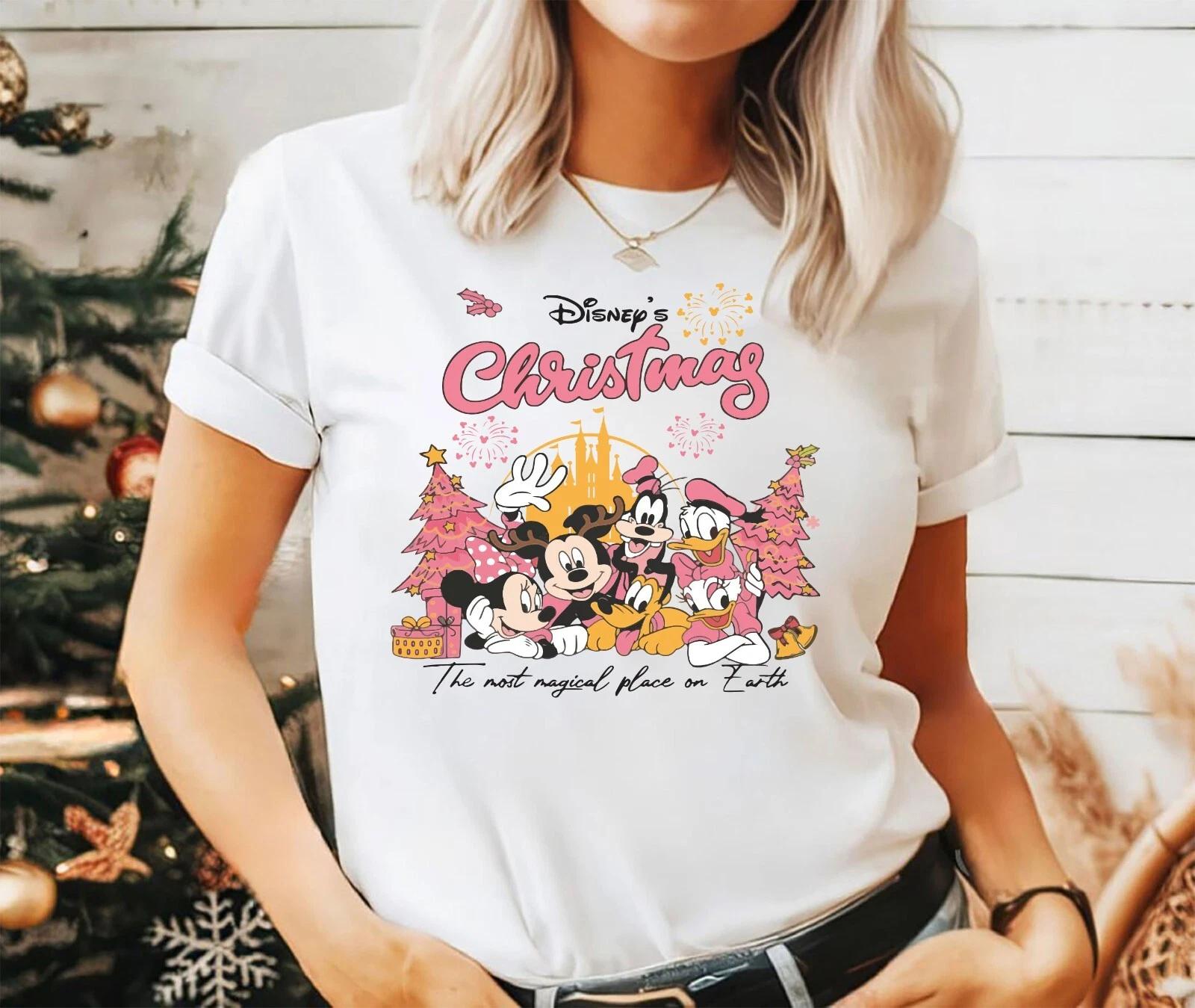 2024 Christmas unisex t-shirt, Night before Christmas party, Magical place(ch) XL