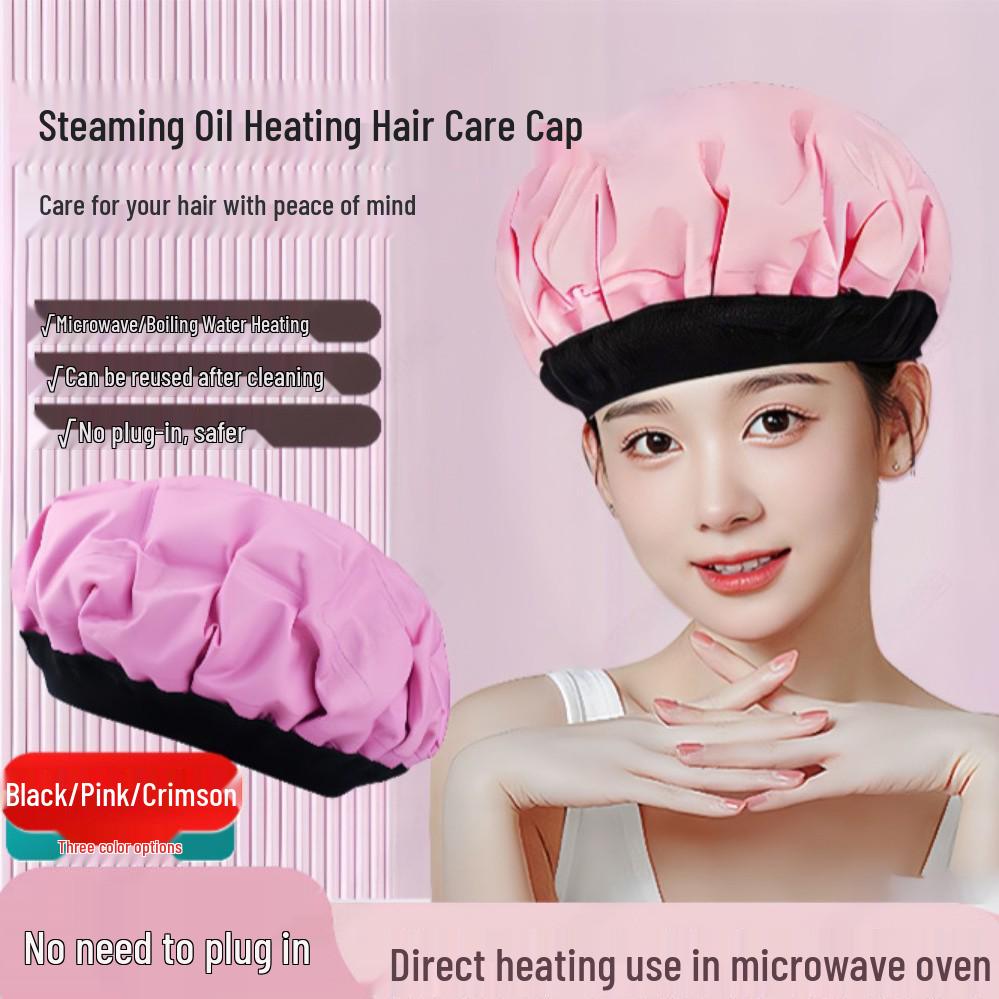 Self-Heating Hair Care Cap for Hot & Cold Use - No Plug Needed