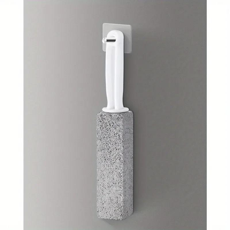 Long Handle Pumice Stone Toilet Brush Cleaning Brush No Dead Angle Brush Toilet Seat Strong Descaling Urine Stains Wash Toilet