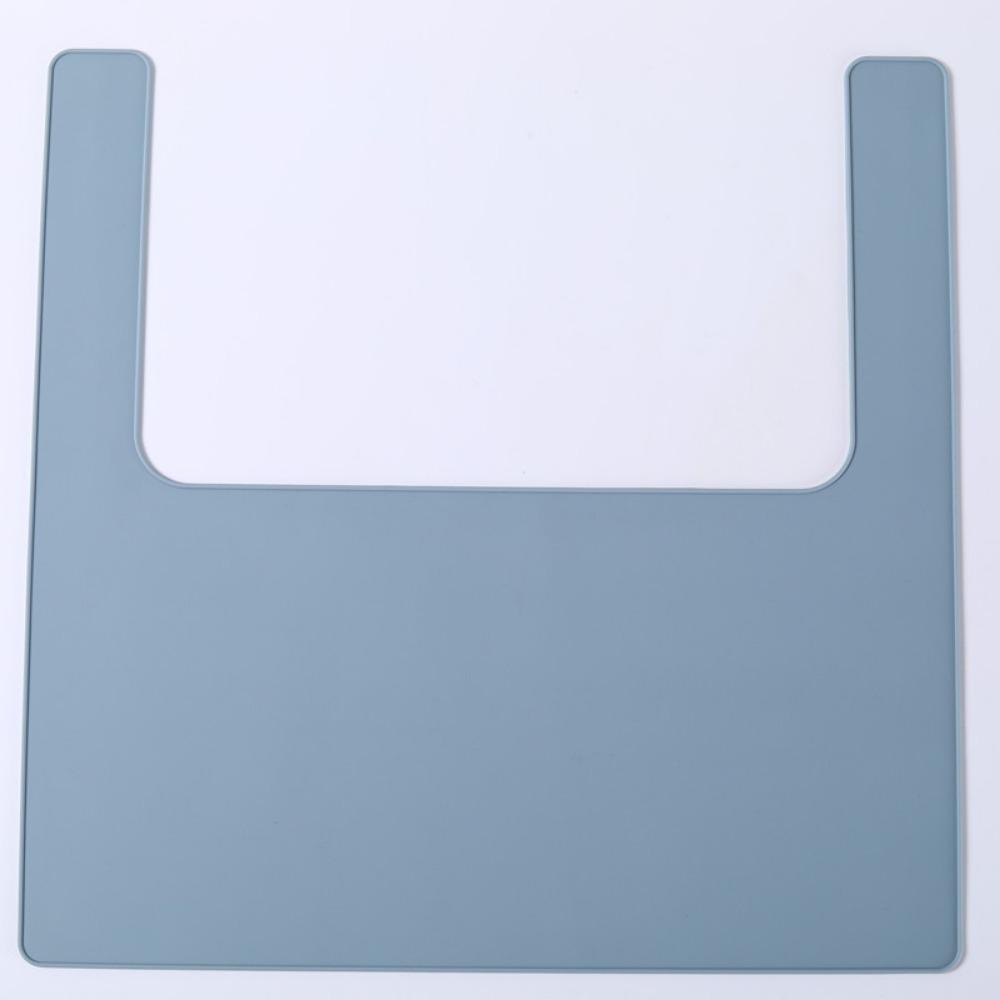 Non-Slip Baby Placemat Silicone High Chair Mat Portable Table Mats  Toddler Tableware синий