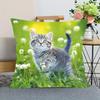 Home Decor Cute Kitten Prints for Cozy Home Decor Pattern Cushion Cover Suitable for Sofa Bedroom Car Pillow Cover