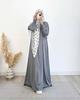 2024 Spring Luxury Soft Satin Swing Dress for Muslim Women