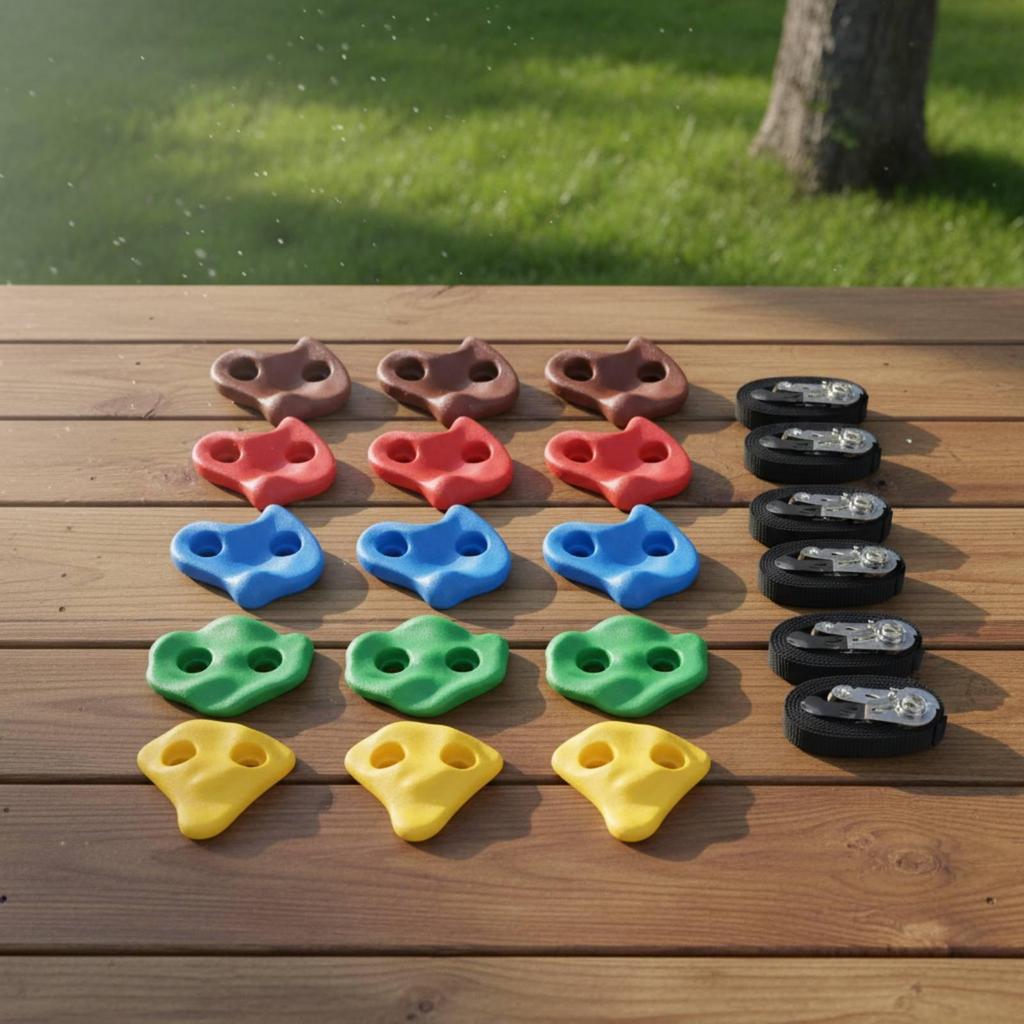 18 Pieces Screw on Climbing Holds Slip-Resistant-Slip Textured Rock