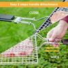304 Stainless Steel BBQ Grill Barbecue Barbecue Kitchen Utensils Non-stick Basket Meat Vegetable Steak Massage Picnic Dining Bar
