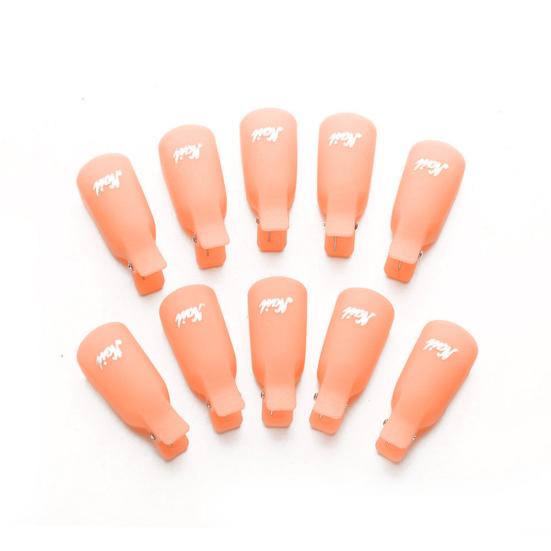 10Pcs Plastic Nail Art Soak Off Cap Clips UV Gel Polish Remover Manicure Tool