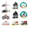 Shoes Artistic Canvas Bus Brooch Colorful Enamel Pin For Eyecatching Accessories Fashion