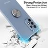 Coque de protection - BOOLING - pour Samsung Galaxy M13 4G - Silicone souple - Transparent - Anneau rotatif 360°