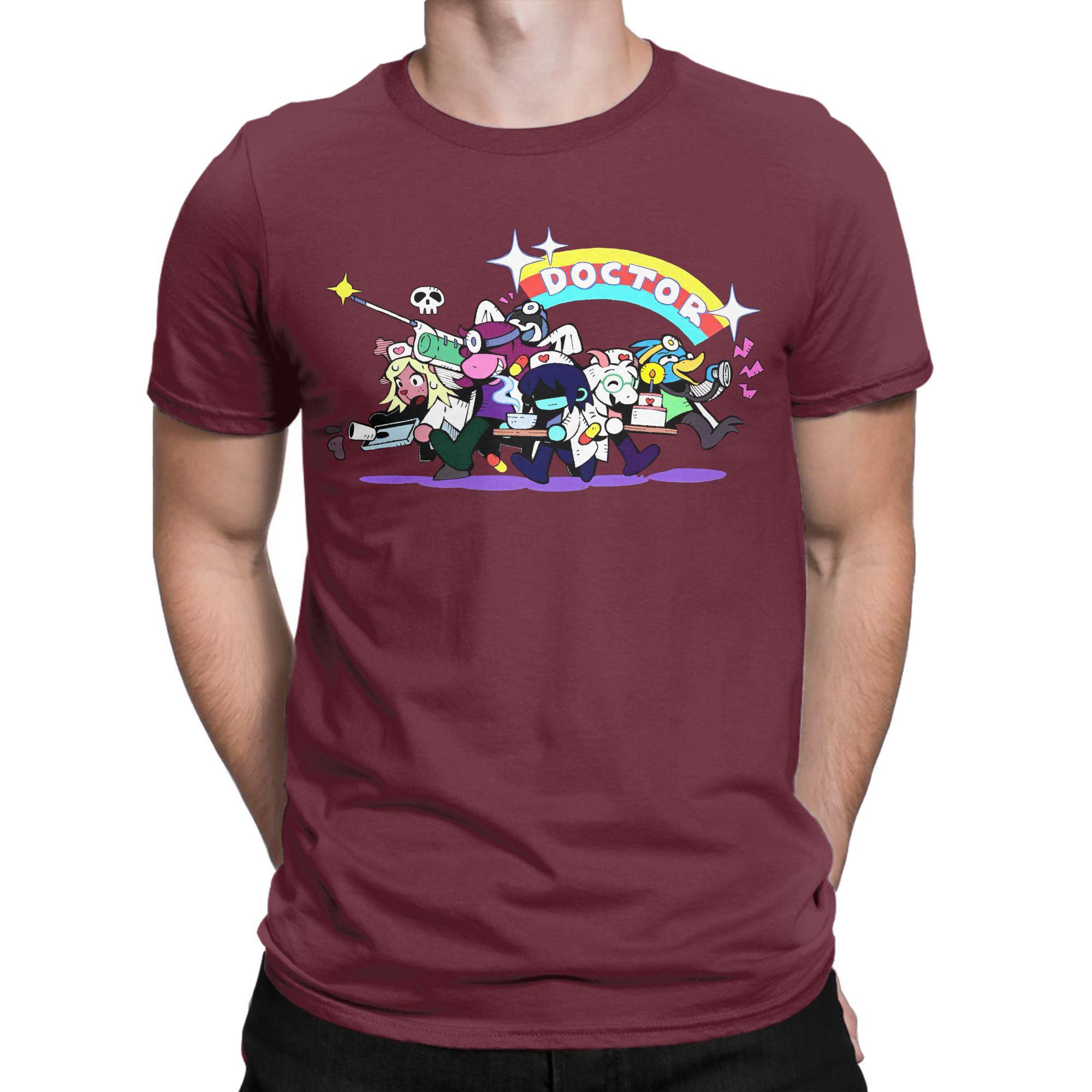 

Deltarune Cartoon Mens T Shirts Cool Tee Shirt Short Sleeve Crew Neck TShirts Pure Cotton Birthday Present Tops XL