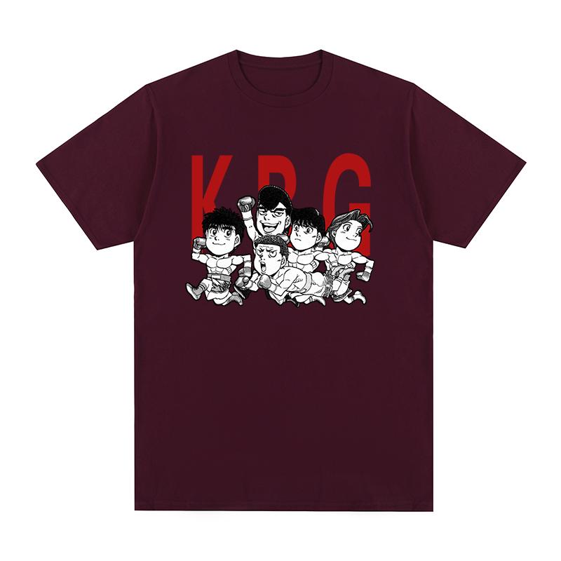 KBG Hajime No Ippo Vintage T-Shirt Makunouchi Ippo Kamogawa Team Baumwolle Herren T-Shirt Neues T-Shirt T-Shirt Damen Tops