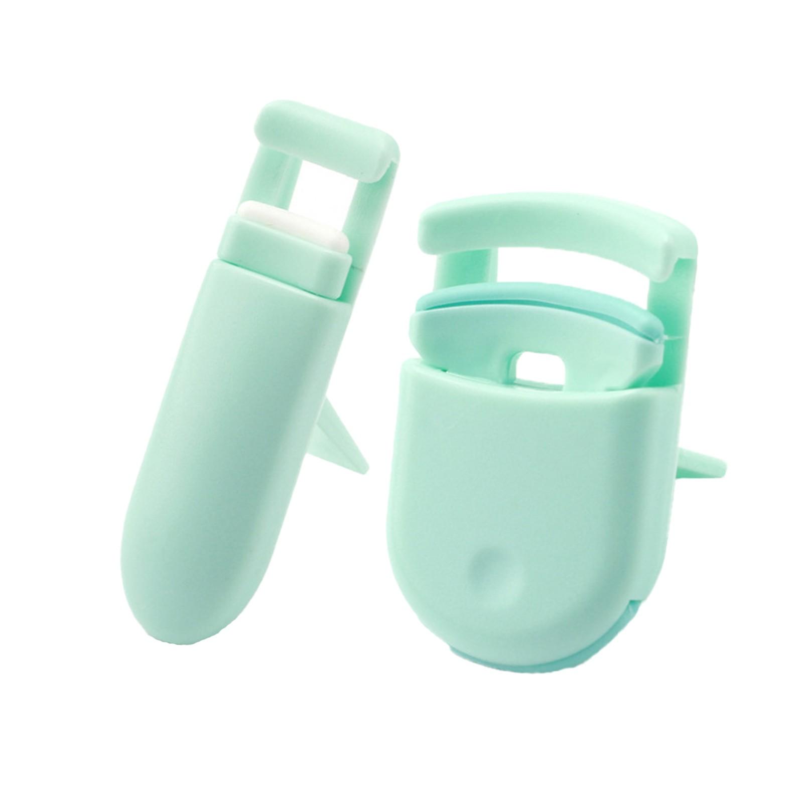 

Пластиковые щипцы для завивки ресниц без зажима для мяса, портативный пресс для завивки ресниц с широким углом, локальные щипцы для завивки ресниц One Size зелёный