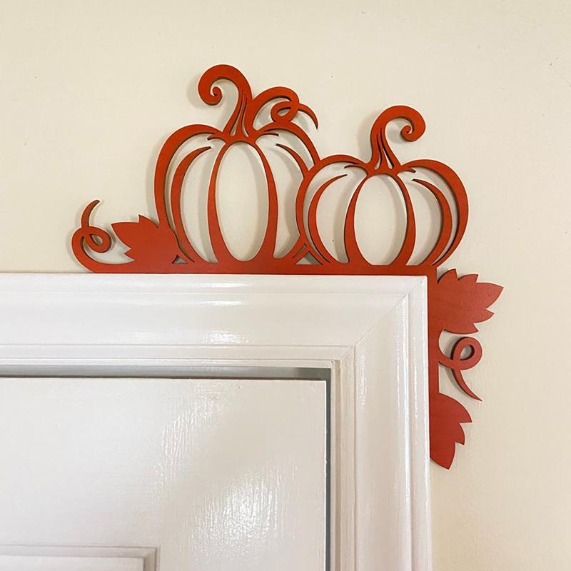 Halloween New Wooden Door Frame Decoration Door Corner Home Spider Bat Ghost Decoration Gothic Style Halloween Ornament