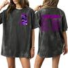 Adult and Kids Casual Letter Print Short Sleeve T-Shirt for Family Matching Everyday Wear