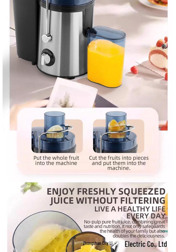 Smart Automatic Large Caliber Juicer for Home