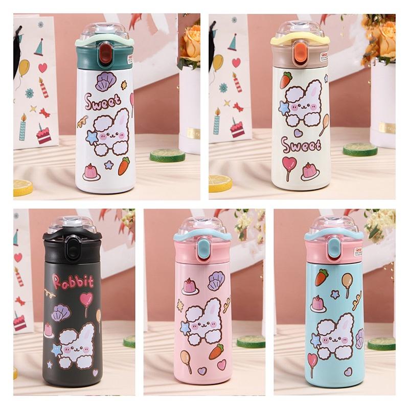 Insulated Cup With Cute Cartoon Design 304 Stainless Steel, Portable And Easy To Carry