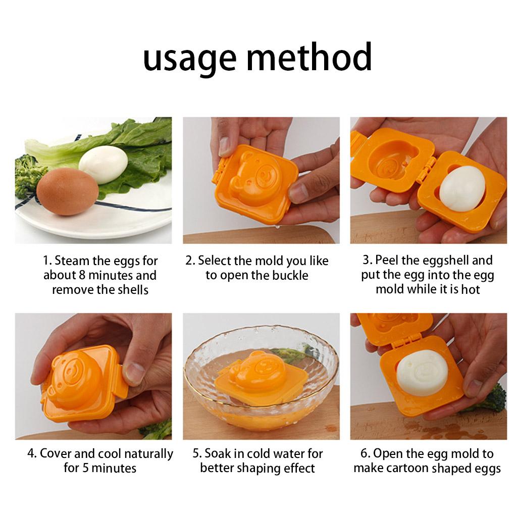 Children Boiled Egg Bento Mold Cute Cartoon Mould Decorating Molds Kitchen Gadget Cooking Accessory for Restaurant Bakery