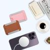 Elastic Magnetic Elastic Card Holder Case Magnetic Elastic Leather Slot Card Holder  Mobile Phone