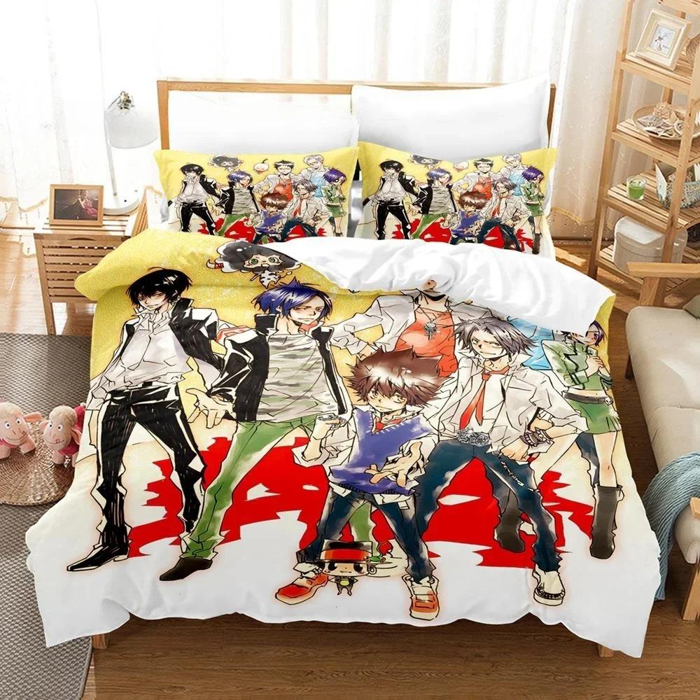 Comfortable Anime Print Duvet Cover Set With Duvet Cover And Pillowcases Single Twin Full Queen King Sizes For Adults And Kids