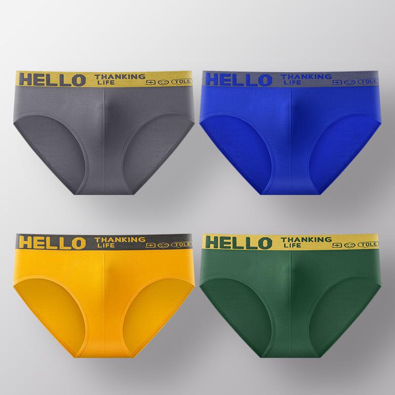 Men's Seamless Breathable Sport Briefs - Comfortable Triangle Shorts for Teens