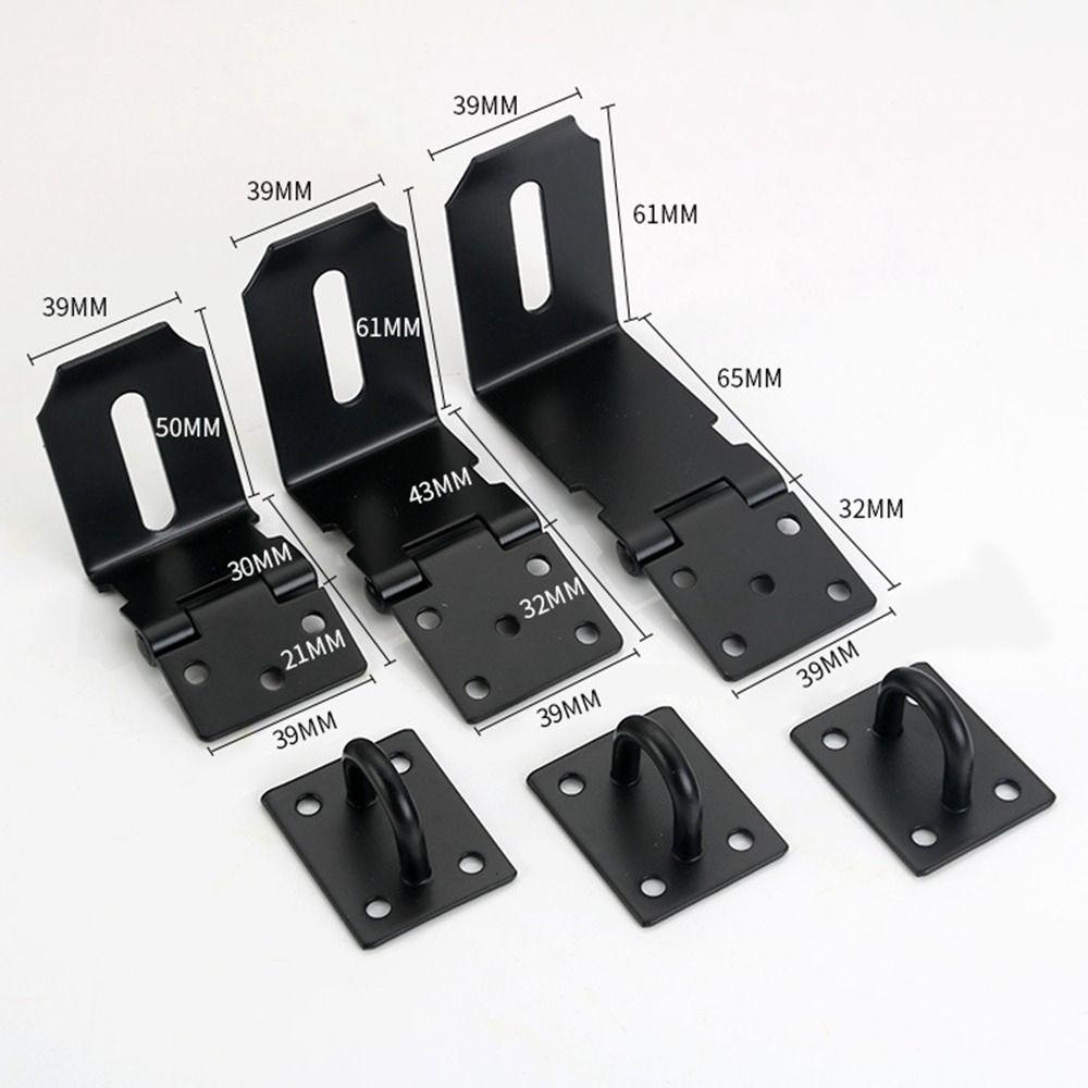 Household 90 Degree Lock Catch Stainless Steel Right Angle Buckle Door Latches Lock  Windows Door