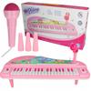 [PACZA] Tastiera mini pianoforte rosa per bambini con gambe, 37 tasti, N68