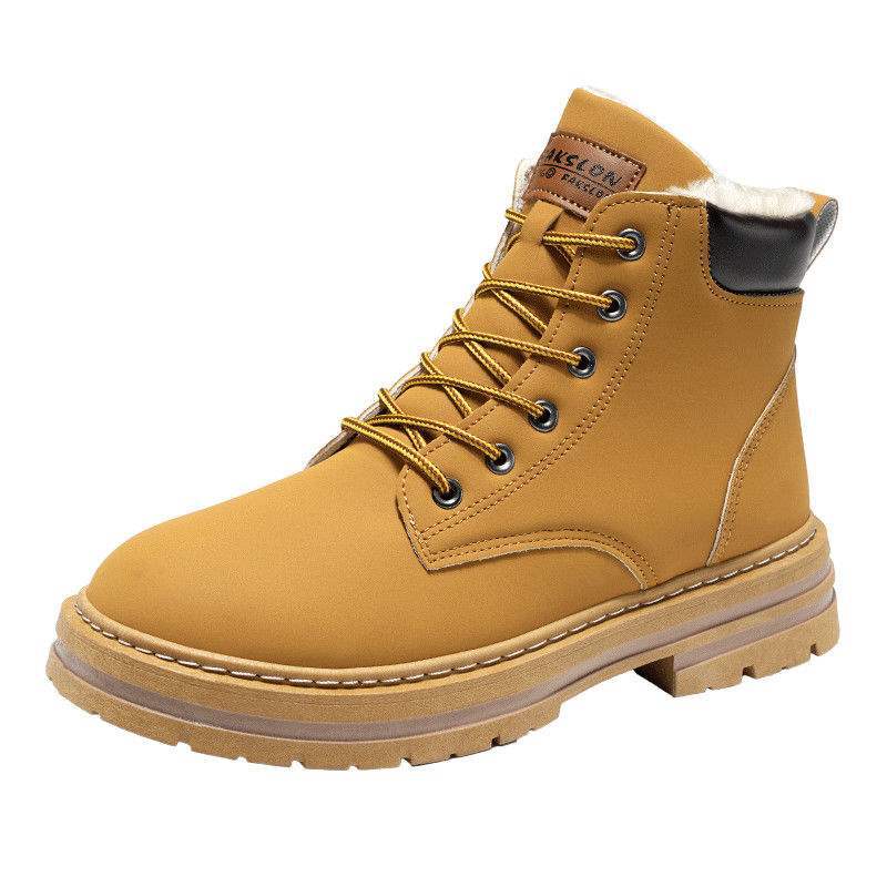 

Флисовые утепленные большого размера 4748 новые трендовые ботинки Мартин на толстой подошве корейская версия уличные рабочие ботинки шмель мужские 39