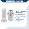 Hihaha Wheel Stud Bolts #90942-02049 90942-01058 M12-1.5 Lexus Fit Toyota Scion Front Rear Left