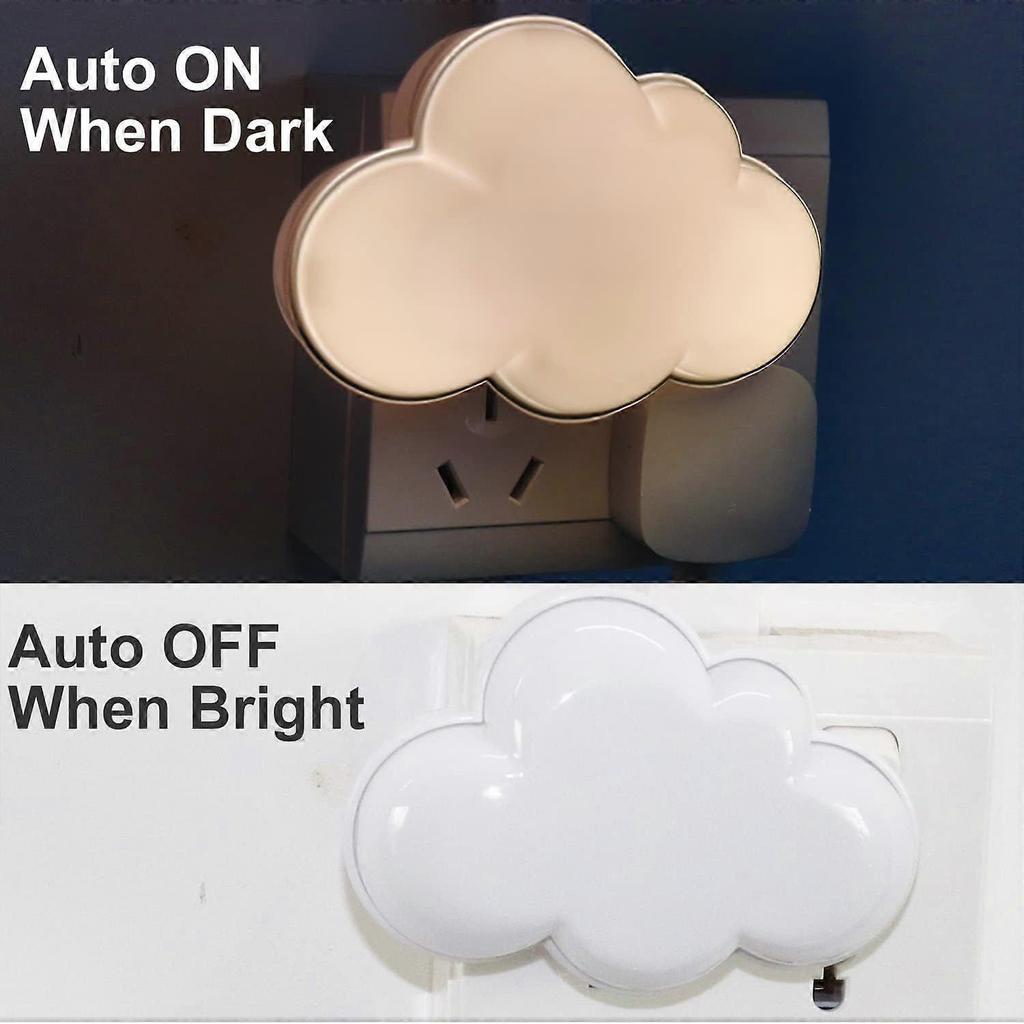 2 Pack LED Night Light Plug in Lamp Cloud Night Light Mini Pretty Night Lights