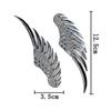 1Pair Car Auto Motorcycle Body Sticker 3D Eagle Angel Wings Fashion Gold Silver Aluminum Stickers Auto Exterior Decoration
